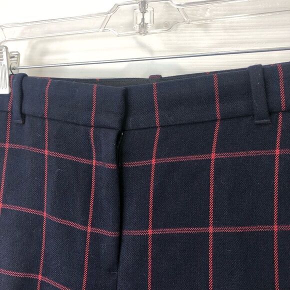 Ann Taylor navy blue with red striped slacks pants, size 8 - Picture 7 of 12
